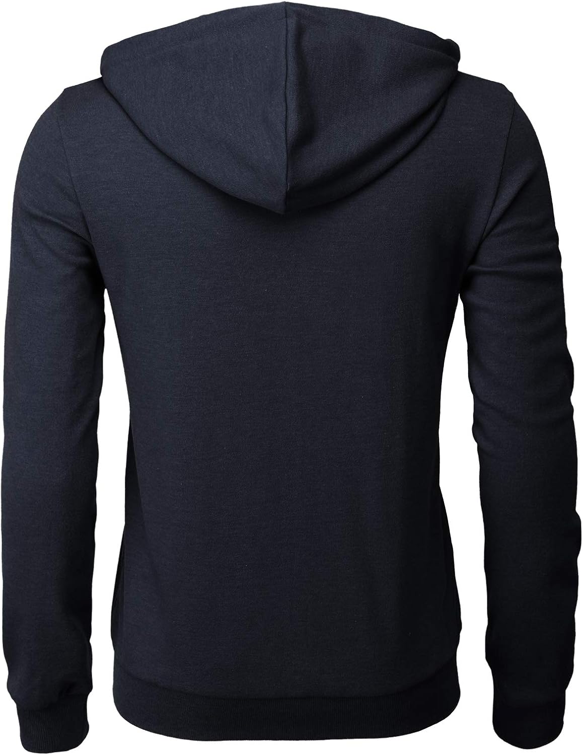 H2H Mens Casual Zip up Hoodie Jacket Double Cotton Lightweight Hooded at  Men’s Clothing store
