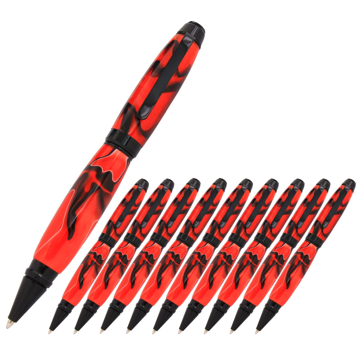 Buy Legacy Woodturning, Cigar Pen Kit Black Chrome, 10 Pack Online at