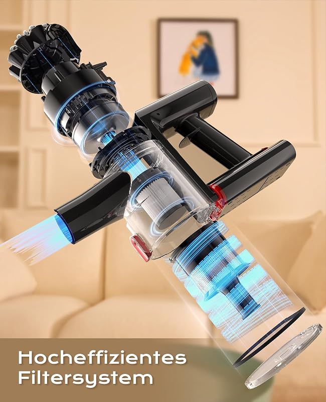 Akku Staubsauger kabellos F02 mit 35KPa Saugkraft