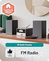 Oakcastle HIFI150 5.2 Bluetooth CD Player with 20W Speakers view 5