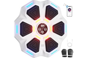 SGULNF Music Boxing Machine, 9 Modes & 9 Speeds Music Punching Machine, Wall Punching Pad for Boxing Music, Music Boxing Machine with Gloves for Adults, Kids, Women