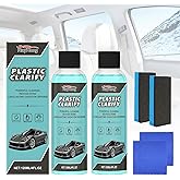 2 Pcs Plastic Clarify For Cars, Plastic Clarify, Waterless Spray Wax, All-In-One Detailer For Car Interiors & Exteriors, Plastic Rubber Leather Restorer For Cars-120 ML