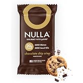 Nulla Gourmet Protein Bar with goBHB &amp; Honey, Chocolate Chip Crisp, 12-Pack | 20g Protein, Zero Seed Oils, Gluten Free, goBHB &amp; Honey Dual-Fuel Energy, Portable and Shelf-Stable for Travel or Gym Bag Use
