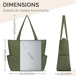 Buringer Corduroy Tote Bag for Women Large Shoulder