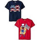 The Children's Place Boys All Holidays,Birthdays Short Sleeve Graphic T-Shirts,2 Pack