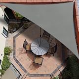 IOAOI Sun Shade Sail 3m x 4m x 5m Grey Right Angle Waterproof UV Block view 5