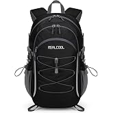 RealCool 20L Lightweight Hiking Backpack, Small Travel Daypack for Camping | 210D tear-resistant nylon, water-resistant,breathable shoulder and back panel, Multi-Compartment,hydration system,bungee net