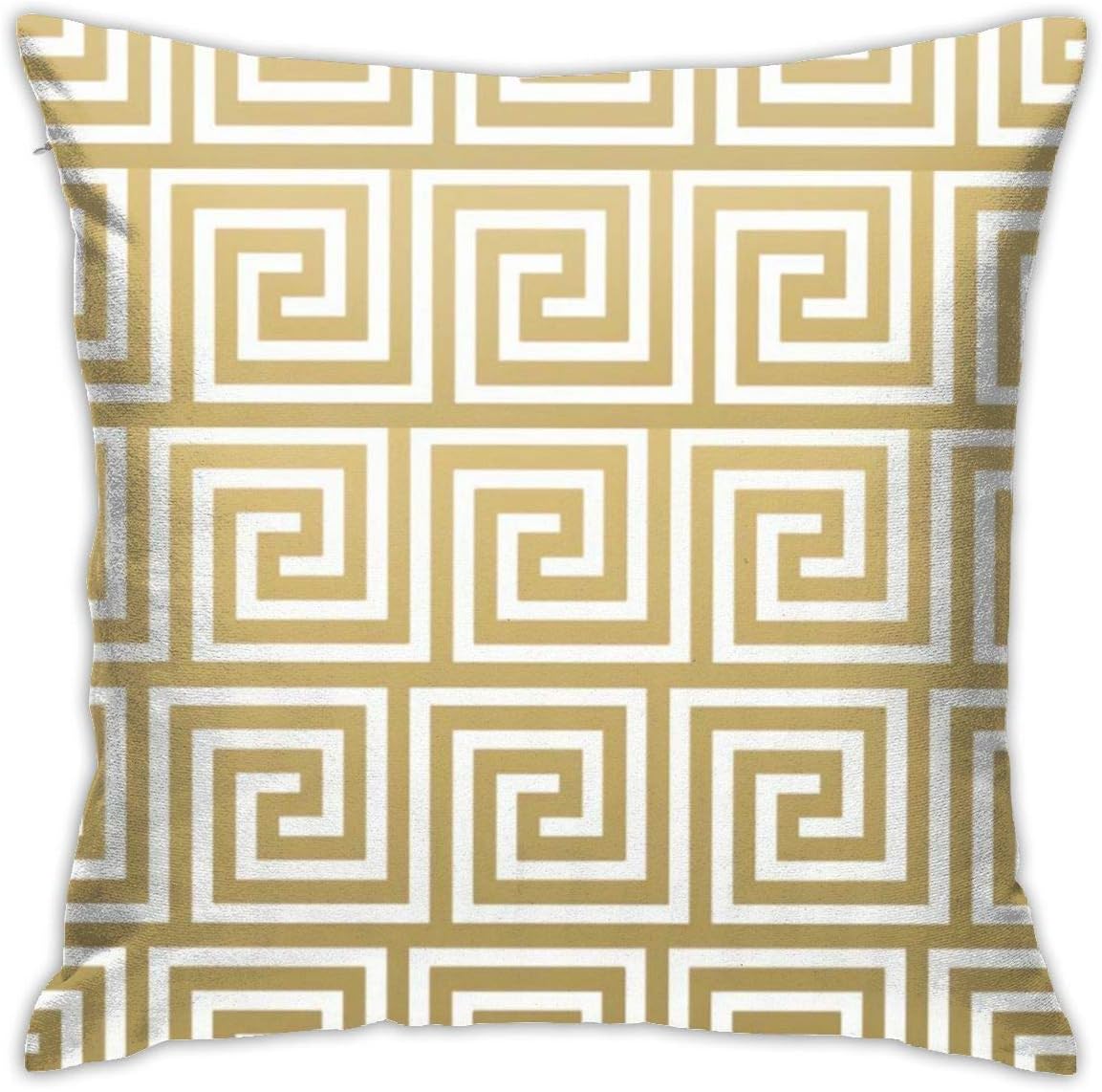 Antvinoler Kissenbezug mit griechischem Muster, weicher Überwurf