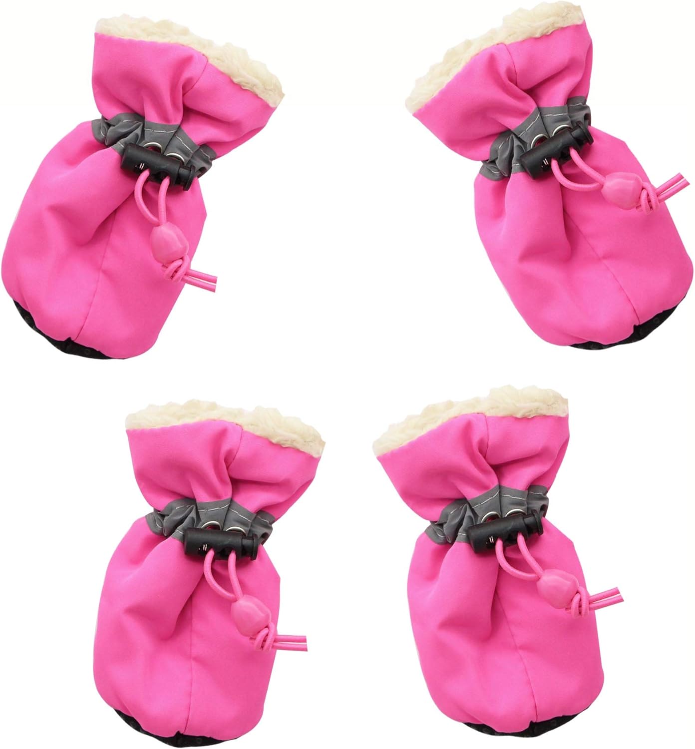 YAODHAOD Dog Shoes, Boots Paw Protector, Winter Warm Comfortable Soft Soled Skidproof Sneakers With Reflective Straps