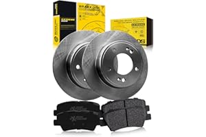 TOVASTY Rear Brake Kit Compatible with Hyundai Elantra 2011-2020, Elantra GT 2013-2020, Premium OE Brake Rotors and Carbon Ce