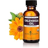 Herb Pharm Certified Organic Calendula Oil, 1 Fl Oz