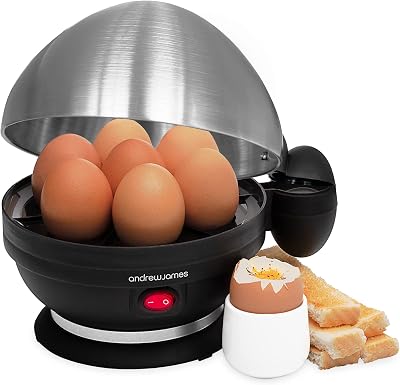 Andrew James Egg Boiler Poacher Electric Cooker with 7 Egg Capacity 380W