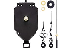Hicarer DIY Quartz Clock Movement Kits Replacement Clock Movement Mechanism Pendulum (Rod Length 0.9 Inch)