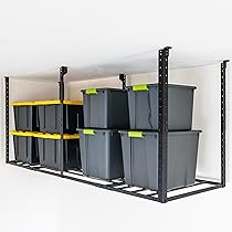 EZ Garage Storage Tote Slide Overhead Garage Storage Rack Organize Up