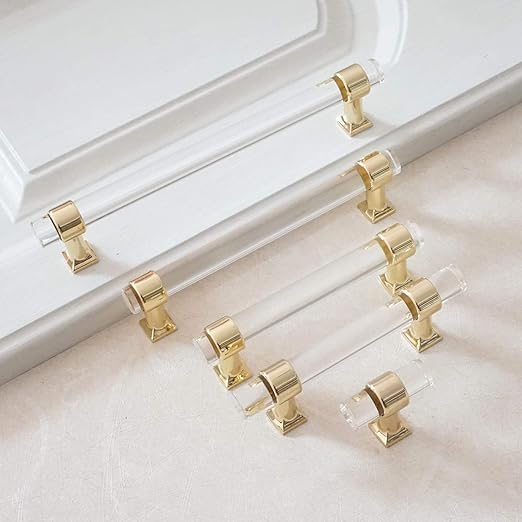 Pulls 3 78 Hole Centers Hardware Lbfeel Acrylic Cabinet Pulls
