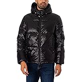Armani Exchange mens Icon Hooded Puffer Jacket