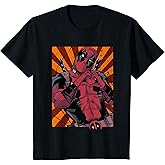 Marvel Deadpool Heart Hands Portrait T-Shirt