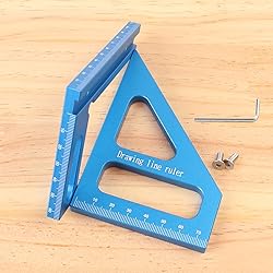 KETIPED 3D Multi-Angle Measuring Ruler,45/90 Degree