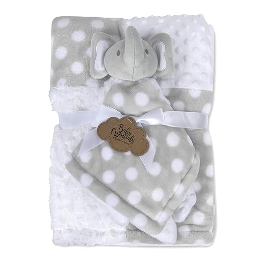 Baby Blanket with Matching Stuffed Animal for Baby Boy and Girl Baby Stuffed