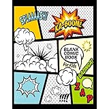 Blank Comic Book For Kids : Create Your Own Comics With This Comic Book Journal Notebook: Over 100 Pages Large Big 8.5" x 11"