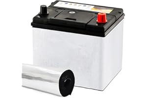 Aggsound Anti-Static Car Battery Insulation Kit 40"*7"-Heat Shield Fiberglass Self-Adhesive Blanket for Extreme Temperature Protection,Thermal Wrap Universal for Vehicle, Truck, RV Batteries，DIY(1PCS)