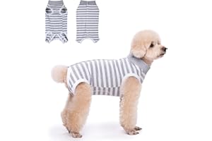 TQFlow Dog Surgery Recovery Suit for Male Female Spay Onesie Recovery Shirt for Puppy Dogs Cats After Surgery Prevent Licking