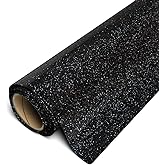 Siser Glitter HTV 12"x3ft Roll (Black) Iron on Heat Transfer Vinyl