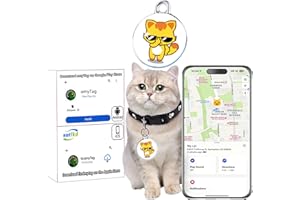 SOTFKD Cat Tracker-Pet Tracker-Cat Tracker Collar-GPS Tracker for Cats | No Charging Required | No Monthly Fee | Waterproof | Works with Any Collar (Android and iOS Universal)