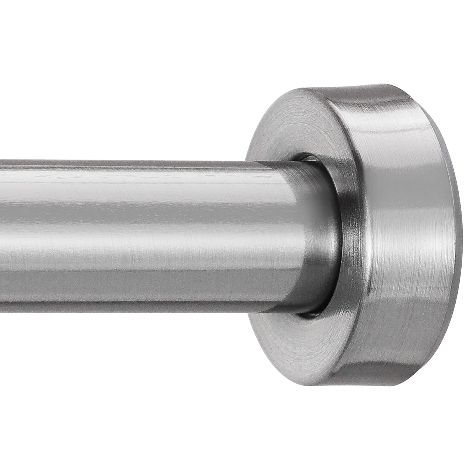 Spring Tension Curtain Rod 36-54 inches-No Drill, Never Rust, Non-Slip, Small Tension Rod, Stainless Steel, Adjustable Spring Curtain Rod for Closet, Door, Small Window,Brushed Nickel
