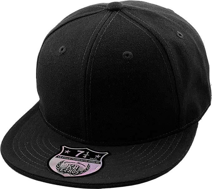 plain fitted hats