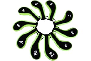 Sword &Shield sports Neoprene Zipper Golf Club Iron Head Covers Iron Covers 10pcs/Set