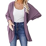 Long Cardigan with Pockets for Women Black Sweater