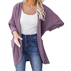 Long Cardigan with Pockets for Women Black Sweater