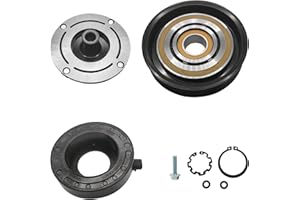TINJO A/C Compressor Clutch Assembly Kit Plate Pulley Bearing Coil CO10736C Replacement for Honda Odyssey 2008-2017, AC Air Conditioning Compressor Clutch Coil Auto Repair Kit