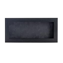 16x28 Shadow Box Frame Charcoal Gray Wood | with a