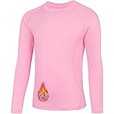 Arcleisthe Boys' Girls' Compression Shirt Long Sleeve, Quick Dry Football Baseball Sports Baselayer Crewneck Undershirt