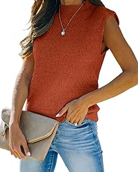 Amarmia Women's Mock Neck Knit Sweater Vest