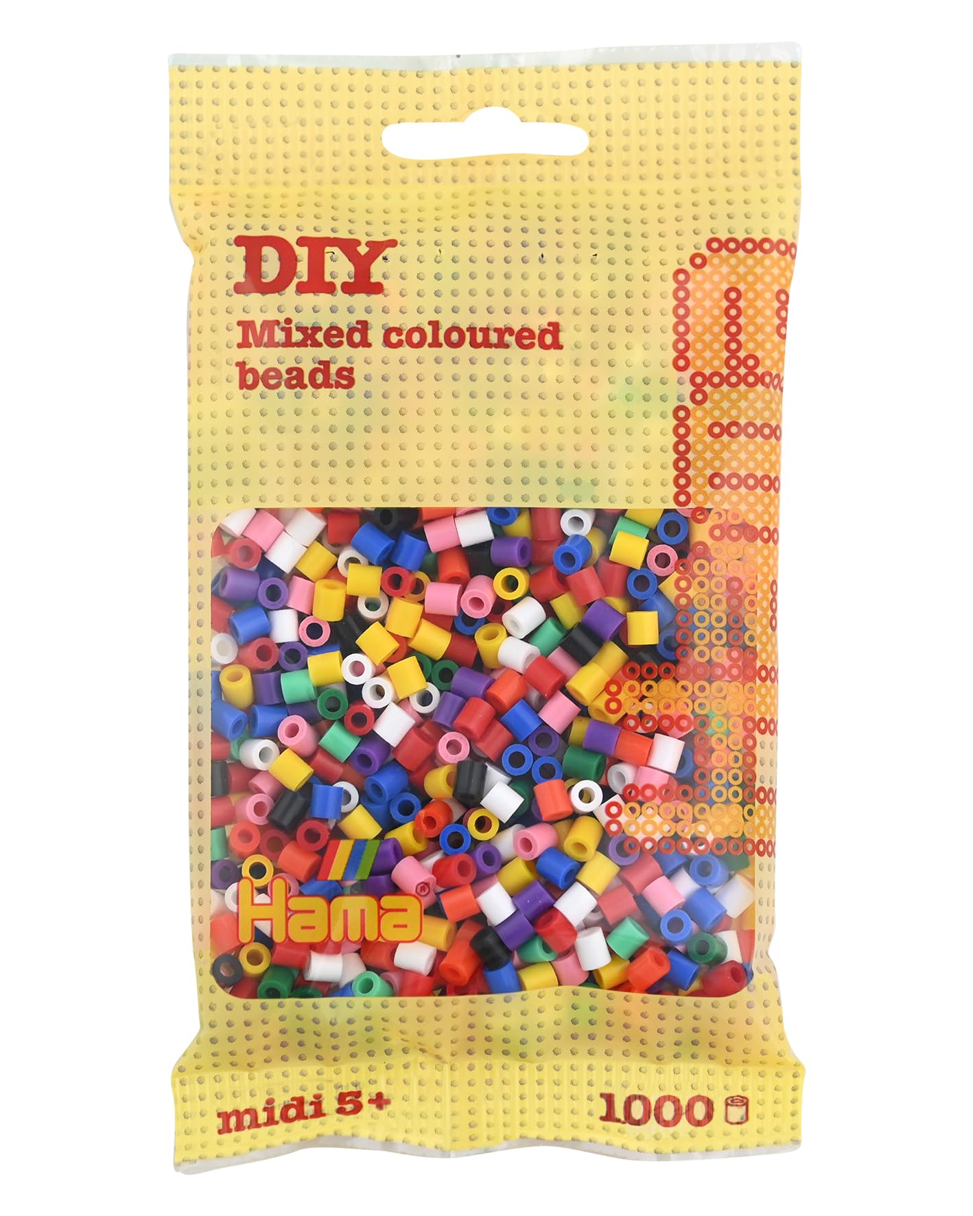 Hama 207-00 Beads - Solid Mix (1000 Midi Beads)