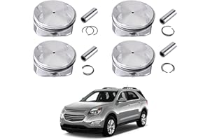 cycwer 4 Set 12578324 Engine Piston & Rings Kit for Regal Verano Equinox Terrain Impala Lacrosse Cobalt Malibu G6 Aura 2.4L