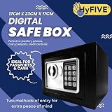 Hyfive Safebox For Home Small Digital Keypad Safe with Two Keys view 9