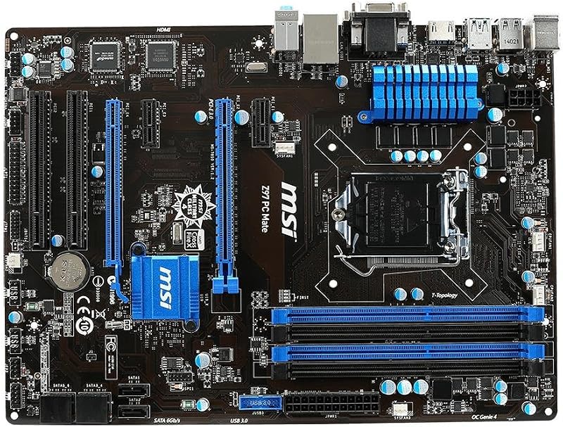 MSI Z97 PC Mate ATX Motherboard Intel LGA1150 DDR3 USB3.0 HDMI VGA DVI LAN