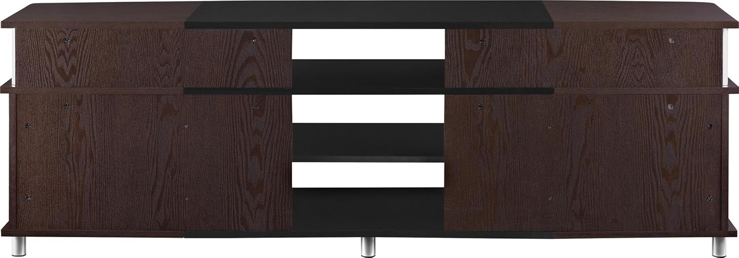 Ameriwood Home Carson TV Stand for TVs up to 70", Cherry: Furniture & Decor