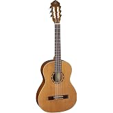 Ortega Family Series 3/4 Size Nylon-String Classical Guitar w/Pro Gig Bag, Natural Cedar (R122-3/4)