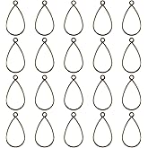 uxcell Open Back Bezel Pendants, Hollow Frame Charm Geometric Blank Tray for Resin Jewelry Making Casting, Necklaces, Bracelet