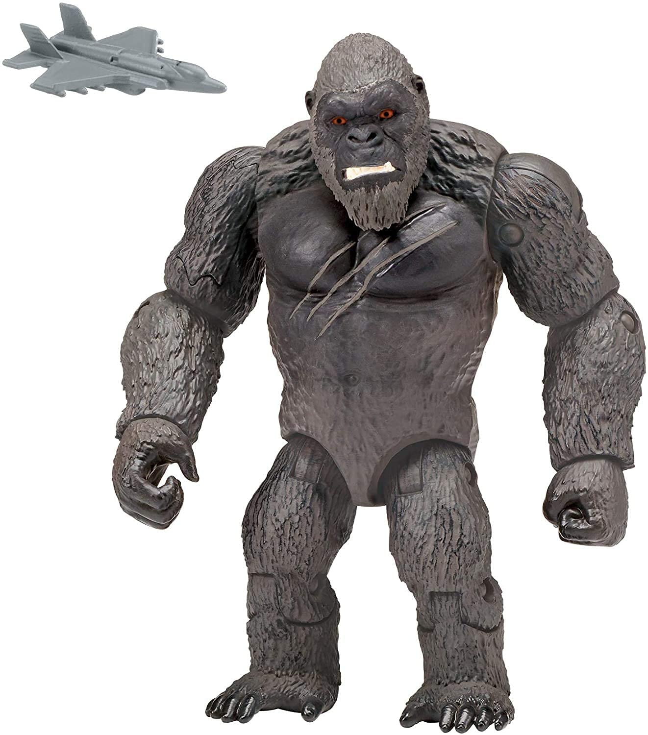 MonsterVerse MNG01510 Godzilla vs Kong 6"" Hollow Earth Kong w/Fighter Jet