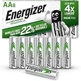 Energizer Recharge Power Plus AA Batteries 8 Pack 2000 mAh NiMH