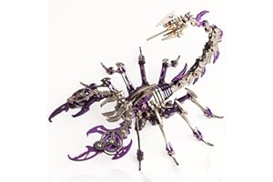 YUEZUDPO 3D Metal Puzzles for Adults, Scorpion 3D Metal Model Kits to Build DIY Colorful 3D Metal Puzzle Ornaments for Adults,Teens Birthday Christmas