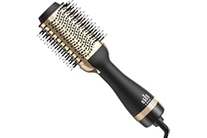 Nurifi Blow Dryer Brush Hair Dryer Brush in One, Professional One Step Hair Dryer Styler Volumizer with Negative Ion, Hot Air Brush for Drying, Straightening, Curling, All Hair Types, Oval Shape