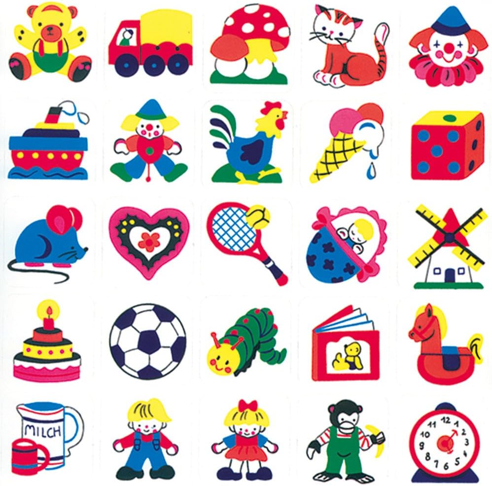 Mertens 79514 Bino 25 Pieces Stickers, Multicolour