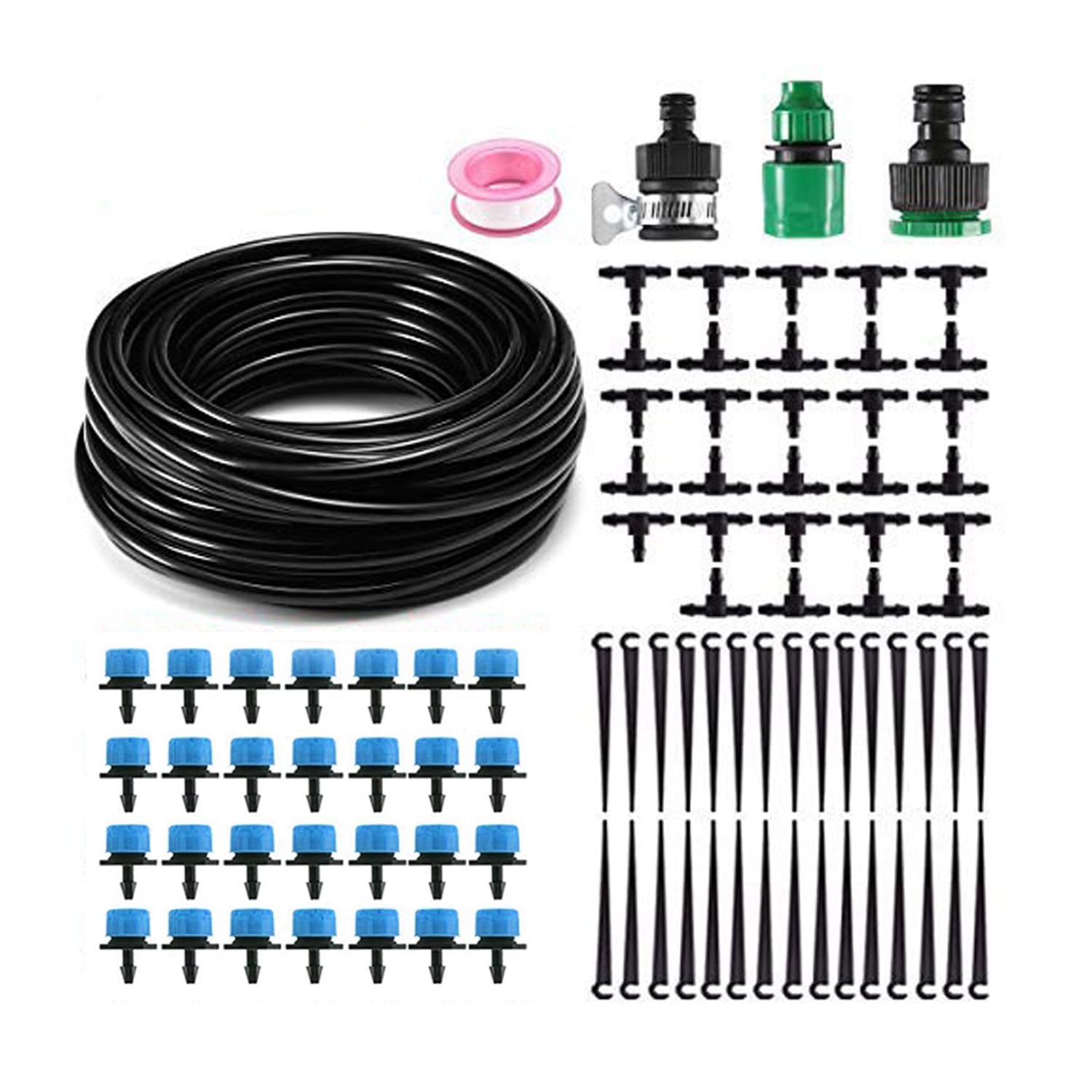 Auto Plant Watering System 25M, MSDADA Drip Irrigation System, Garden Irrigation System Kit, Holiday Water Irrigation Control System, Drip Feed Self Watering Systems for Outside Plants Greenhouse
